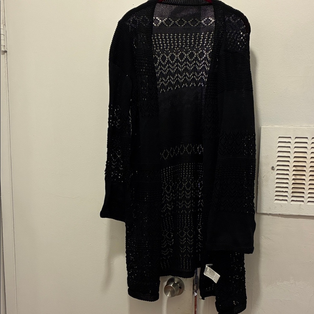SHEIN Black Knit Cardigan